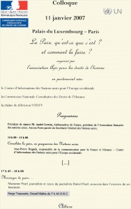Programme du colloque Programme du colloque