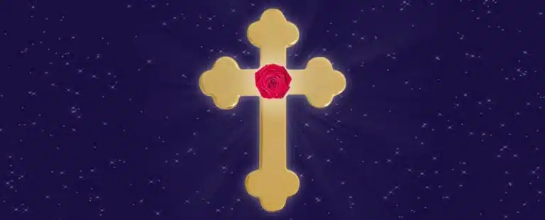 La Rose-Croix, symbole utilisé par l'A.M.O.R.C.